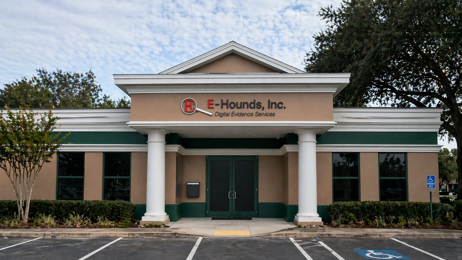 The E-Hounds office frontage in Palm Harbor, Florida